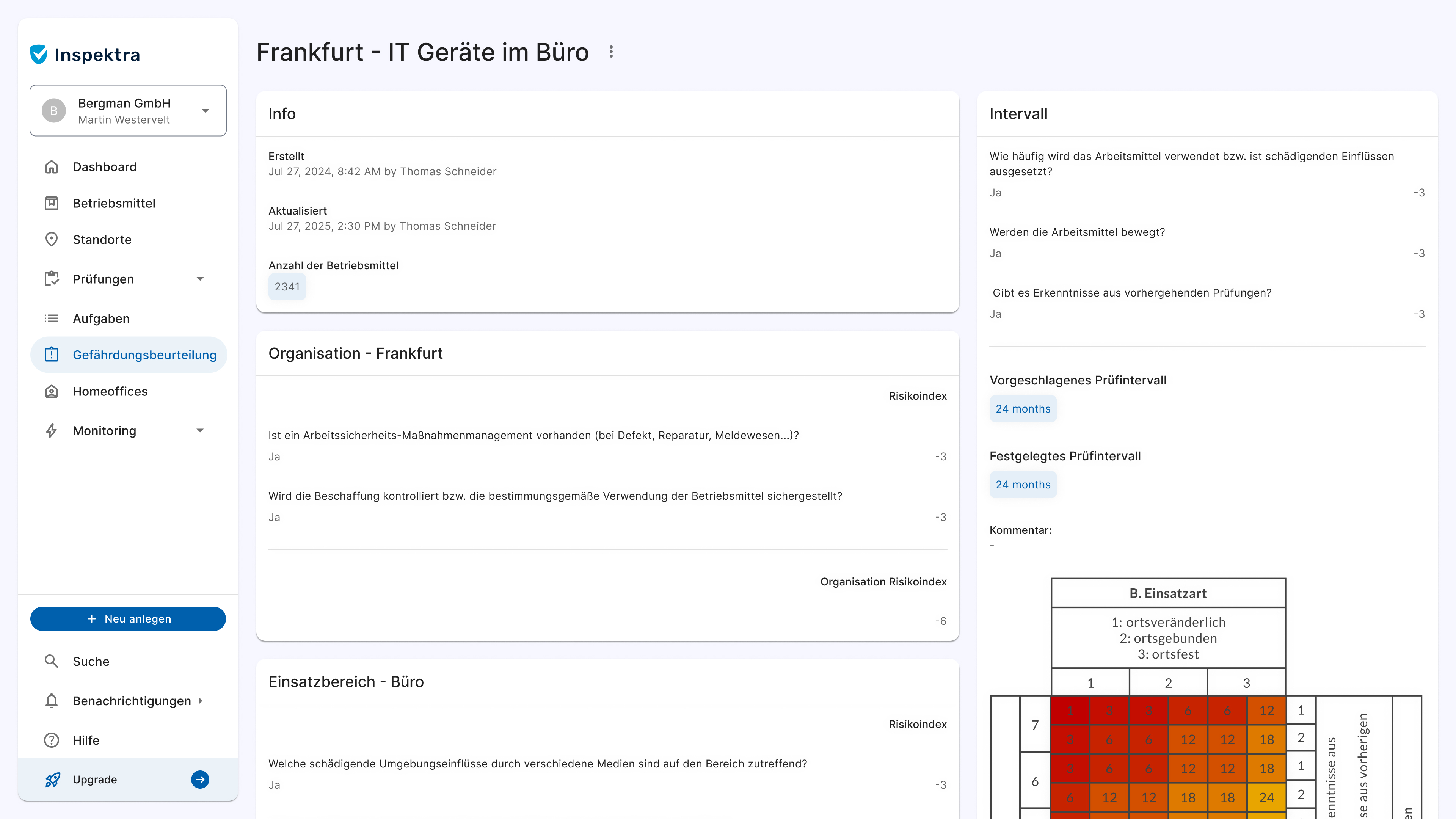Inspektra Risk Assessments